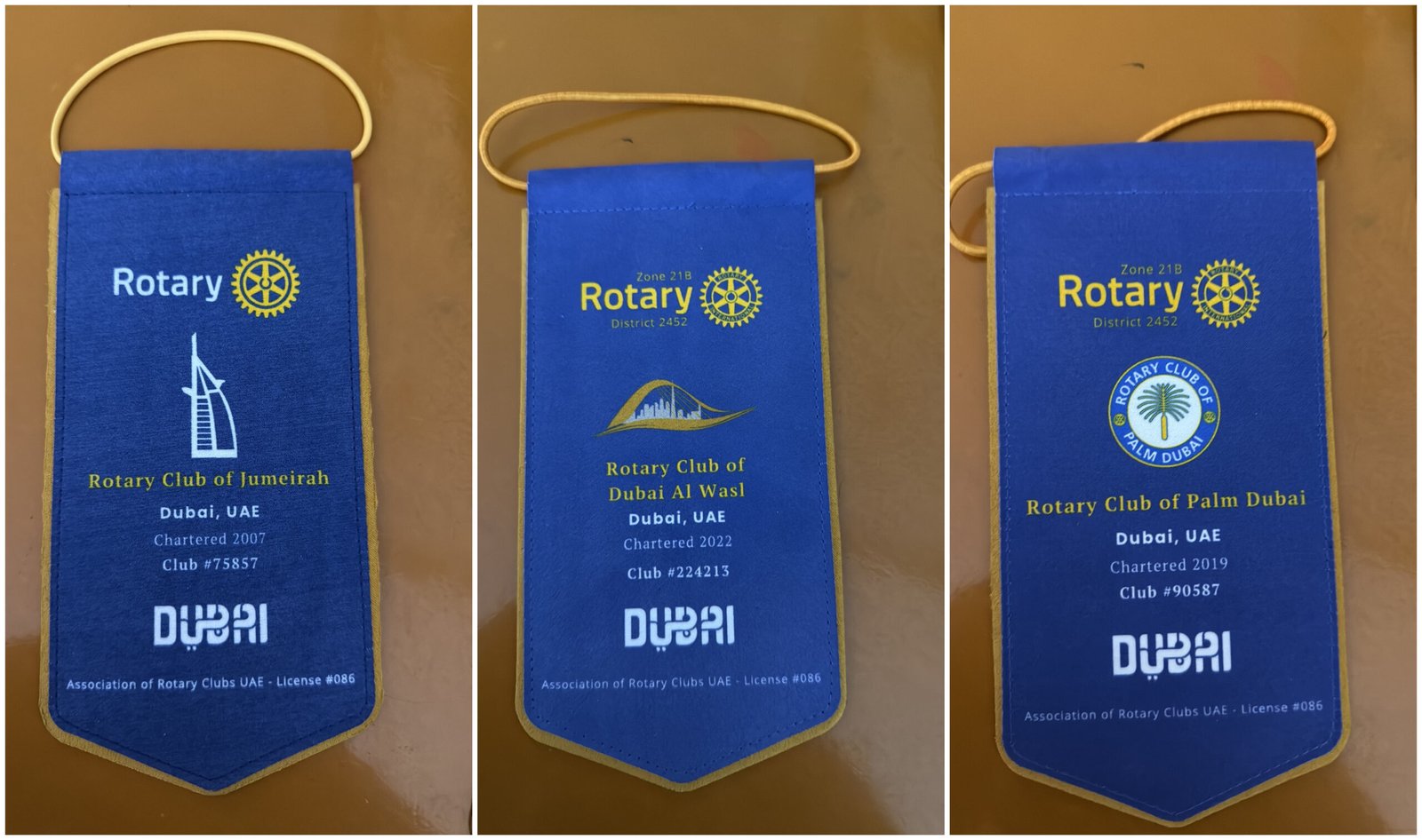 Flag Exchange — Rotary Club Yangon South with Dubai Clubs (1)