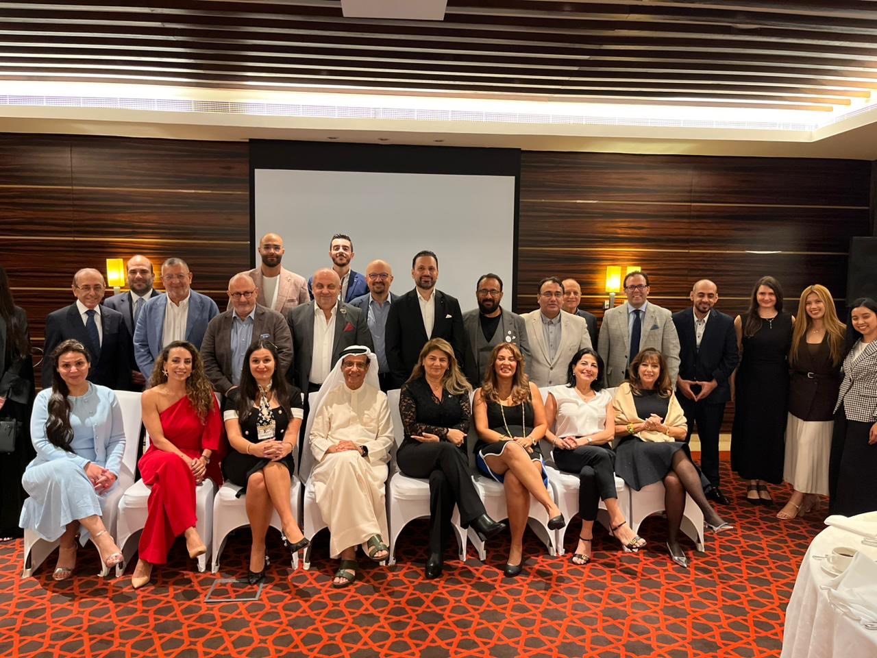 Flag Exchange — Rotary Club Yangon South with Dubai Clubs (2)